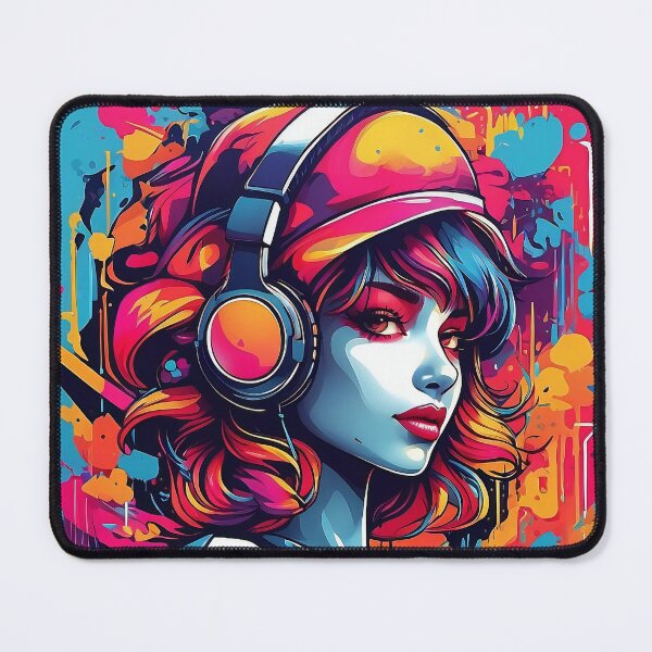 Item preview, Rhythmic Reverie of a Retro Melodic Muse designed and sold by ArtComixHaven.