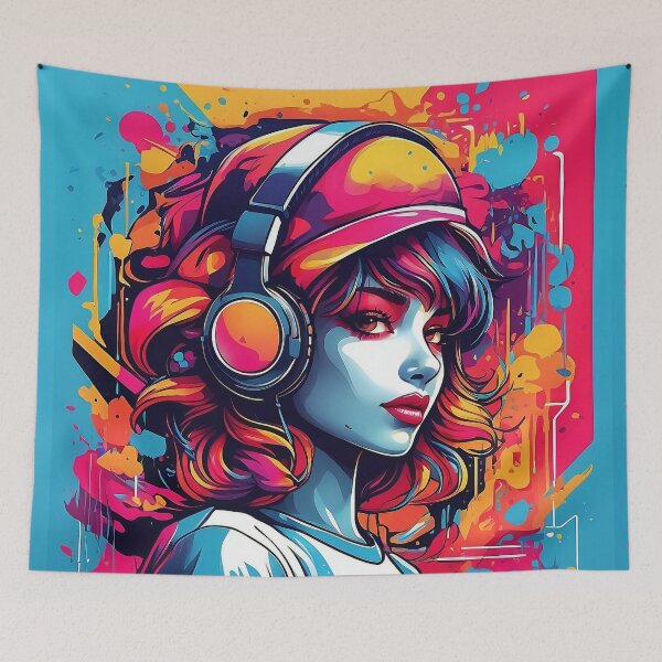 Item preview, Rhythmic Reverie of a Retro Melodic Muse designed and sold by ArtComixHaven.