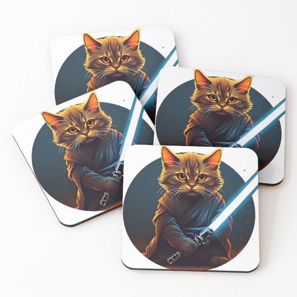 Item preview, Luminous Purr: Jedi Cat Guardian designed and sold by WAUZ.