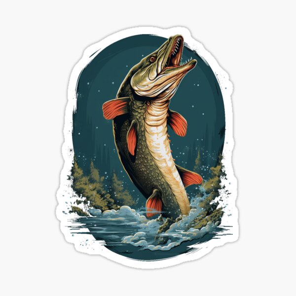 Pike Fishing Ontario Stickers for Sale