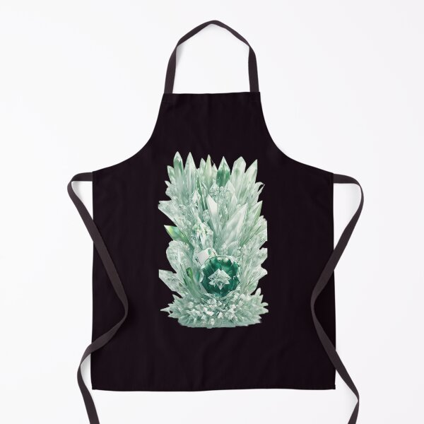 Item preview, Botanical Brilliance: Green Crystalline Flowers Bloom with Grace designed and sold by Digistorma.