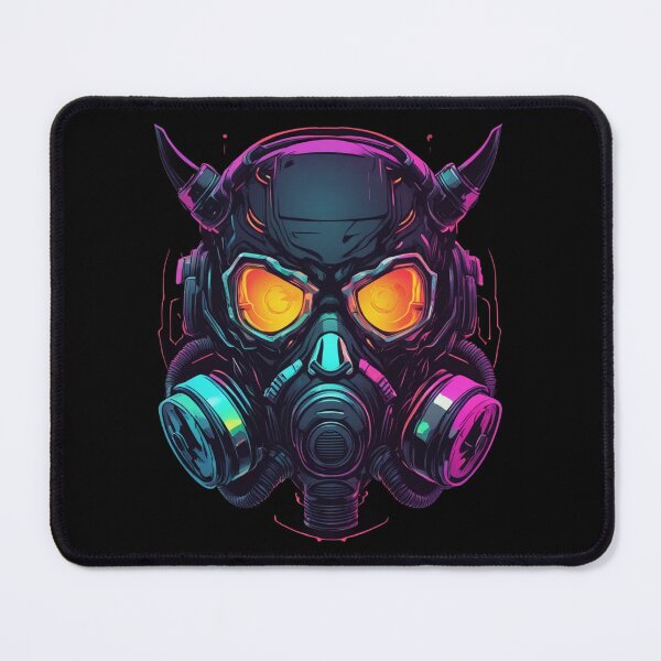 Item preview, Cyberpunk Demon with Horns and Mask Design designed and sold by Burn-Ego.