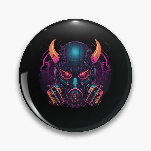 Item preview, Cybergoth Demon with Horns, Gas Mask Design designed and sold by Burn-Ego.