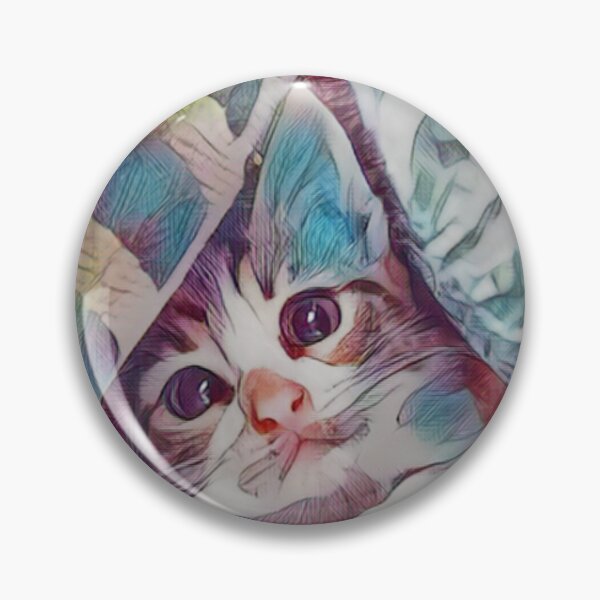Item preview, Beautiful colorful hidden kitten designed and sold by Maruksweets.