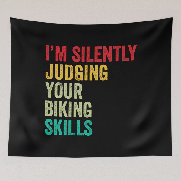Item preview, Biking Lovers Gift, Funny I'm Silently Judging Your Biking Skills designed and sold by vzrnmichsudops.
