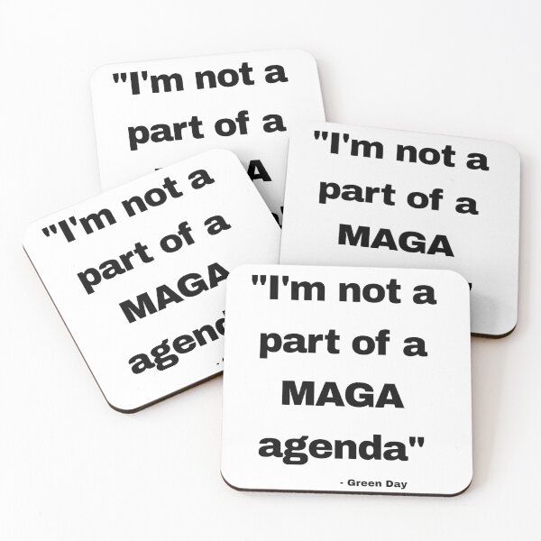 Item preview, "I'm not a part of a MAGA agenda" - Green Day designed and sold by WholeLottaTees.