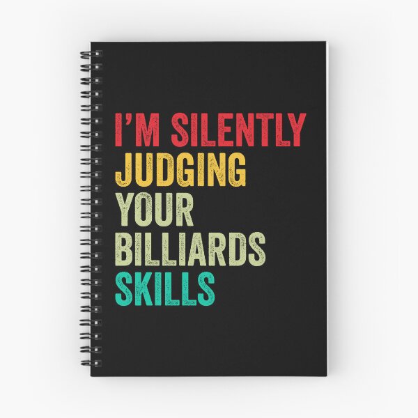 Item preview, Billiards Lovers Gift, Funny I'm Silently Judging Your Billiards Skills designed and sold by vzrnmichsudops.