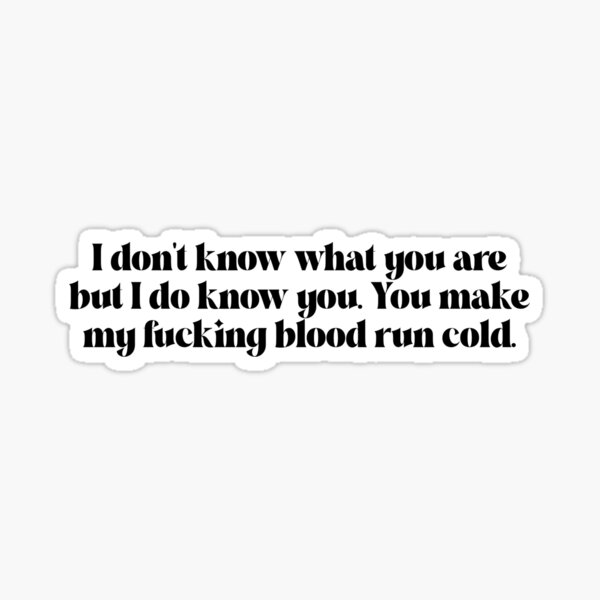 saltburn quote Sticker