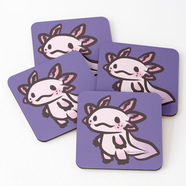 Item preview, pink axolotl designed and sold by IMPULSEimpact.