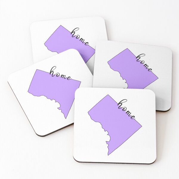 Item preview, District Of Columbia Is My Home | Purple Home State Outline -  designed and sold by PurpleLoveStore.