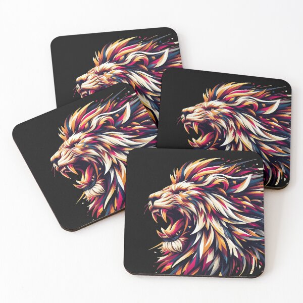 Item preview, Lion roars geometric gift designed and sold by Pineapple-Tree.