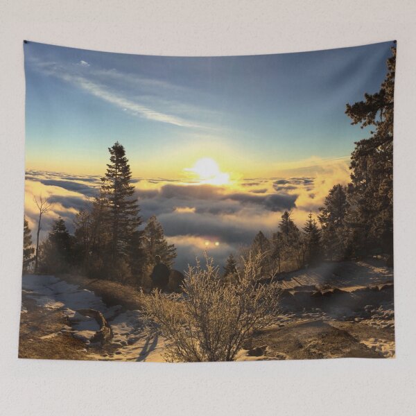Item preview, Sunrise Above The Clouds Panoramic Photo designed and sold by CarefulCaptures.