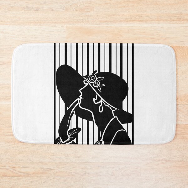 Item preview, Art Deco Woman Black and White Silhouette Design designed and sold by MariOyama.