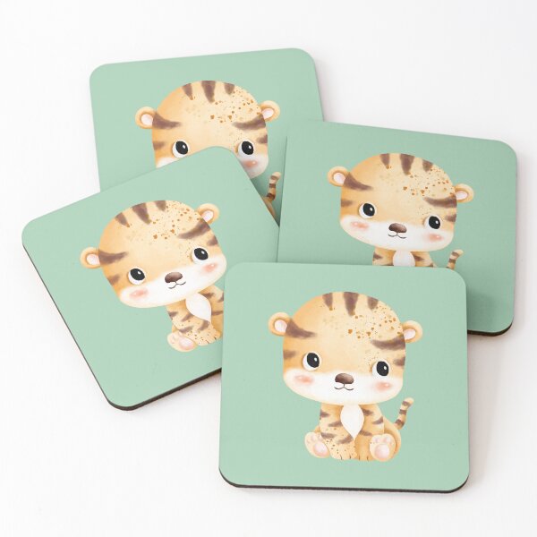 Item preview, Cuteness Roar: Kawaii Tiger Collection designed and sold by Wise-Geek.