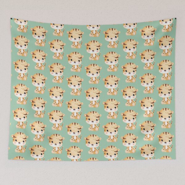 Item preview, Cuteness Roar: Kawaii Tiger Collection designed and sold by Wise-Geek.