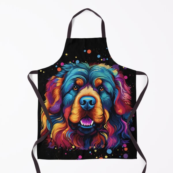 Item preview, colorful Do Khyi Tibetan Mastiff Great Dane dog designed and sold by WallyPink.