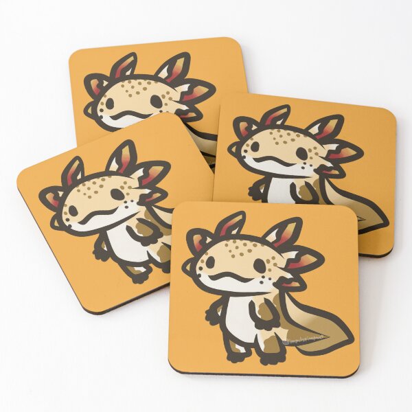 Item preview, yellow axolotl designed and sold by IMPULSEimpact.