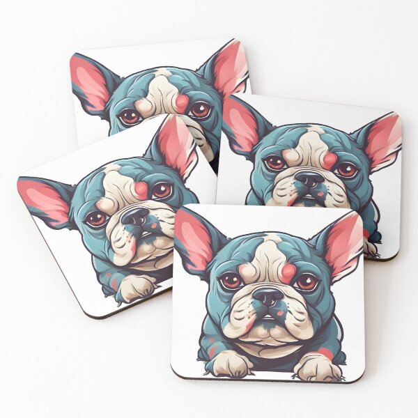 Item preview, Azure Paws: Blue Frenchie Charm designed and sold by WAUZ.