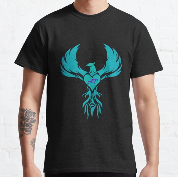 Teal Phoenix Rising  Classic T-Shirt