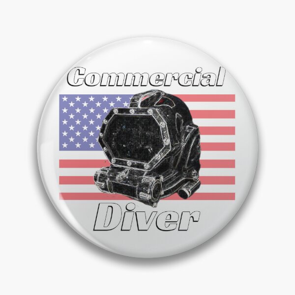 Item preview, Commercial Scuba Diver, American Flag Commercial Diver designed and sold by BubbaCommerce.