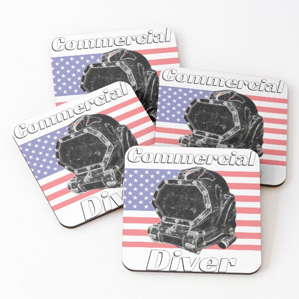 Item preview, Commercial Scuba Diver, American Flag Commercial Diver designed and sold by BubbaCommerce.