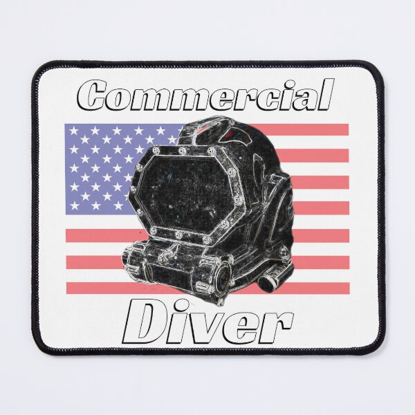 Item preview, Commercial Scuba Diver, American Flag Commercial Diver designed and sold by BubbaCommerce.