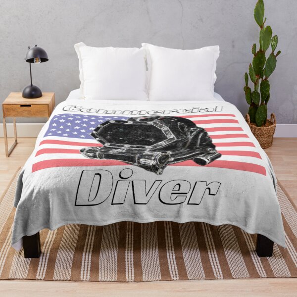 Item preview, Commercial Scuba Diver, American Flag Commercial Diver designed and sold by BubbaCommerce.