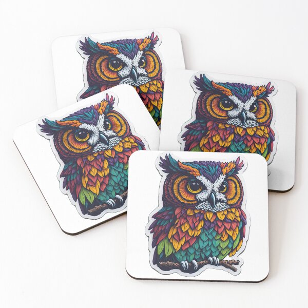 Item preview, colorful owl look designed and sold by FINCAN1.