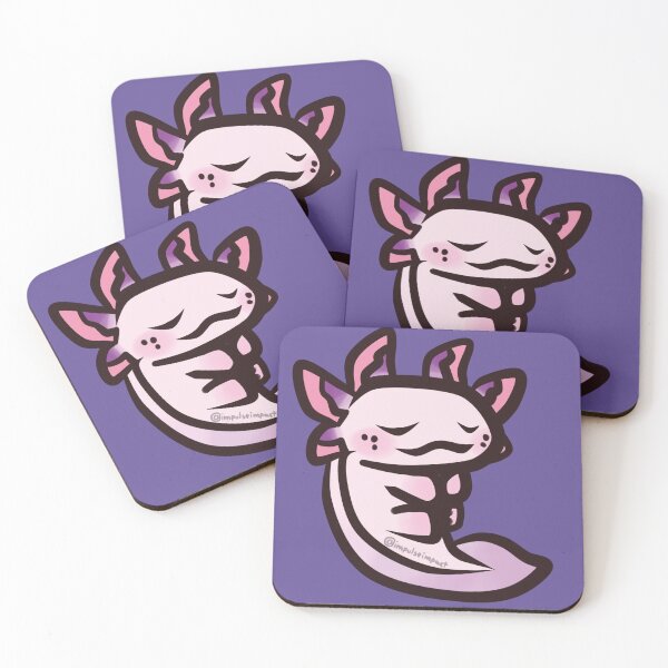 Item preview, pink axolotl a designed and sold by IMPULSEimpact.