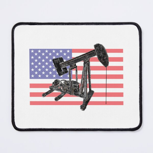 Item preview, Oil Pump, Pump Jack, Crude Oil Field Worker, Drill Baby Drill, American Flag designed and sold by BubbaCommerce.