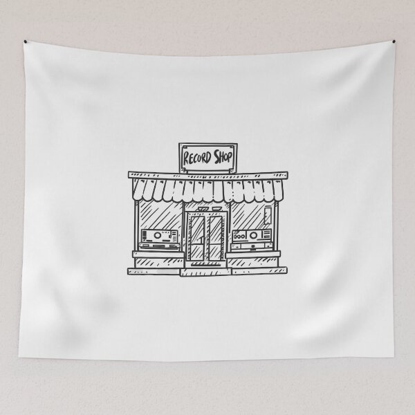 Item preview, Record shop designed and sold by OldSchoolRetro.