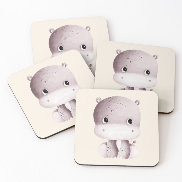 Item preview, Hippo Harmony: Kawaii Hippo Collection designed and sold by Wise-Geek.