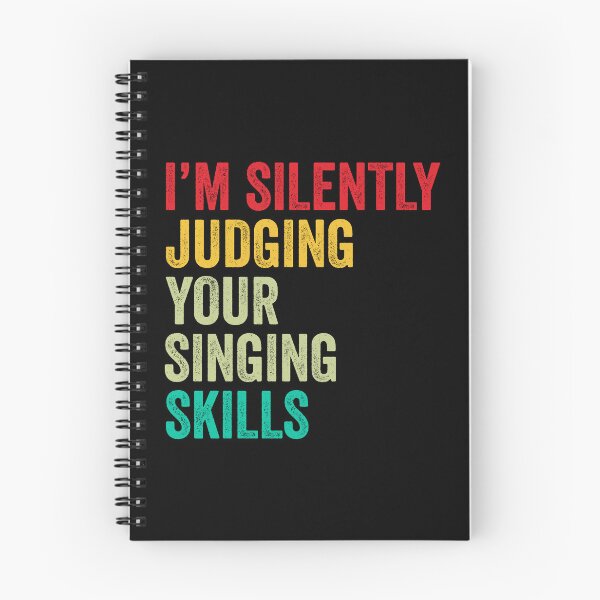 Item preview, Singing Lovers Gift, Funny I'm Silently Judging Your Singing Skills designed and sold by vzrnmichsudops.