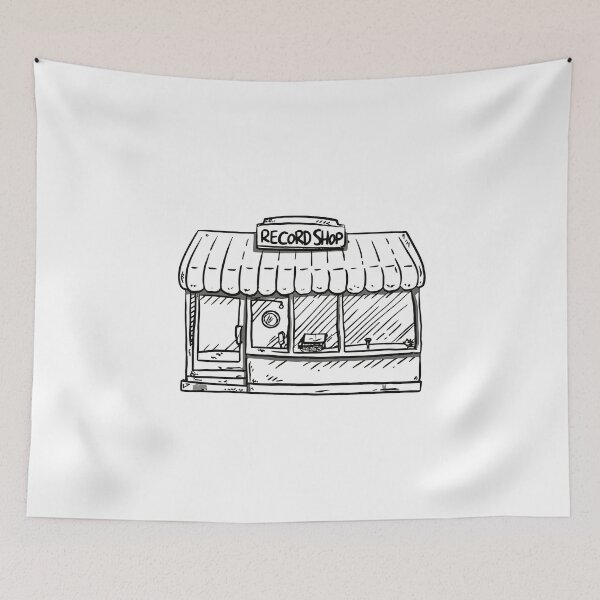 Item preview, Record shop designed and sold by OldSchoolRetro.