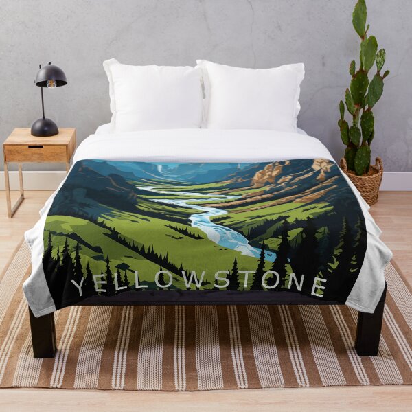 Artikelvorschau, Poster zum Yellowstone-Nationalpark entworfen und verkauft von paulosully.