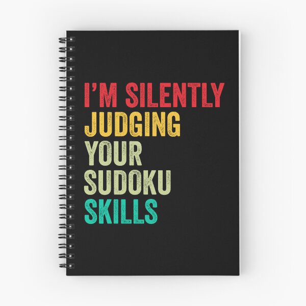 Item preview, Sudoku Lovers Gift, Funny I'm Silently Judging Your Sudoku Skills designed and sold by vzrnmichsudops.