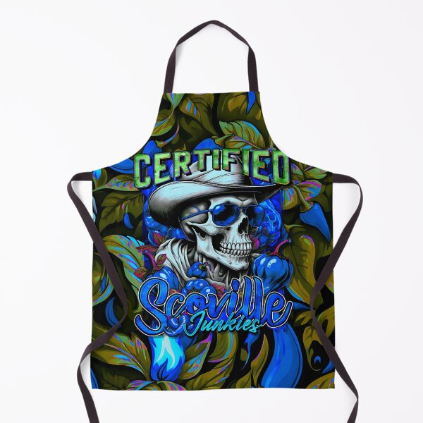 Item preview, Certified Scoville Junkies: Skulls Grinning Through the Habanero Haze [Full - Lapis] designed and sold by SuriyaArts.