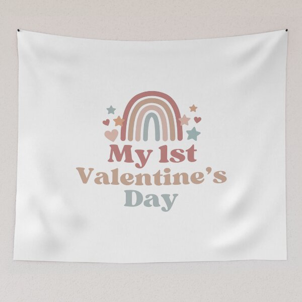 Item preview, Adorable Valentine's Day Gifts Boho Rainbow Design My 1st Valentine´s Day designed and sold by TheVirtualSpace.