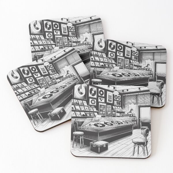 Item preview, Record shop designed and sold by OldSchoolRetro.