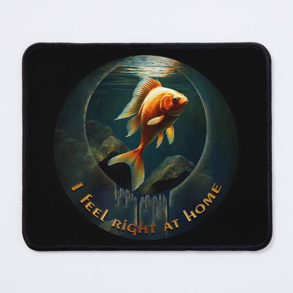 Item preview, GOLD FISH, I feel right at home designed and sold by CrisMor-Art.