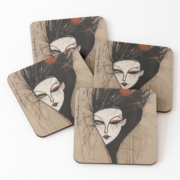 Item preview, Eccentric Lady Abstract Art designed and sold by sheprint.