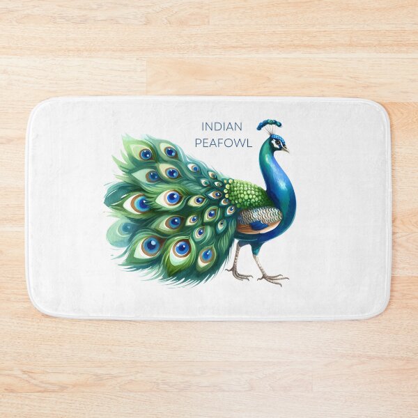 Item preview, Majestic Indian Peafowl - Artistic Watercolor designed and sold by KNAA.