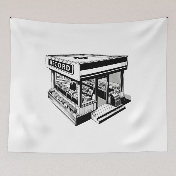 Item preview, Record shop designed and sold by OldSchoolRetro.