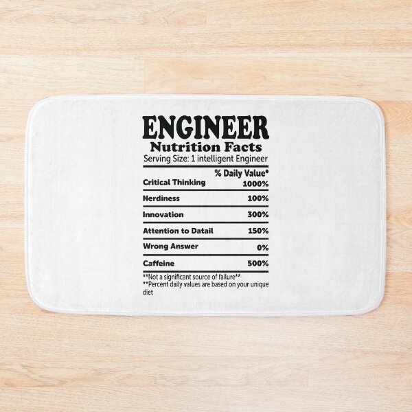 Item preview, Engineer Nutrition Facts designed and sold by ScienceCorner.