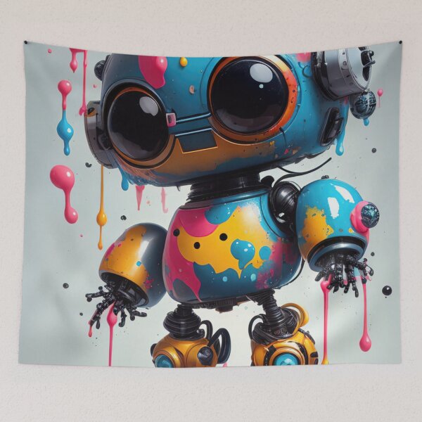 Item preview, Robot Graffitti, robot ,robotics ,robots ,technology ,art designed and sold by Cyber Kids.