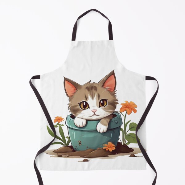 Item preview, Cute Cat In Flower Pot designed and sold by Krieghorn.