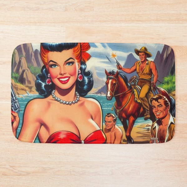 Item preview, Vintage Western  Pulp Girl designed and sold by PulpVintage.