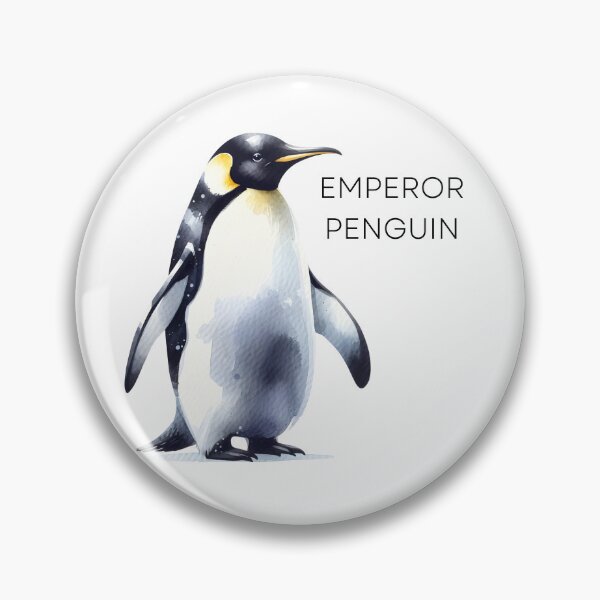 Item preview, Playful Emperor Penguin - Watercolor Charm designed and sold by KNAA.