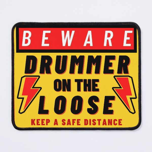 Item preview, Beware Drummer On The Loose - Drums Funny Design designed and sold by wholigans.