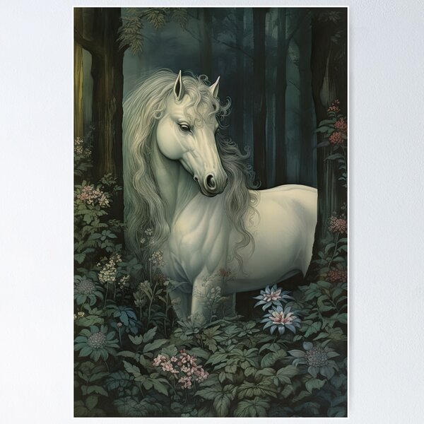 Item preview, The White Stallion of Rhiannon (Variation) designed and sold by OccultDreams.